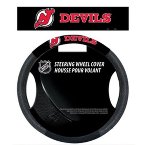 Fremont Die Consumer Products Inc New Jersey Devils Steering Wheel Cover - Mesh 2324588502